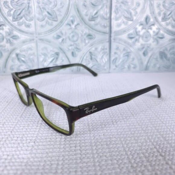 Ray-Ban RB5169 2383 Brown Green Rectangular Eyeglasses Frame 52-16-140 - Picture 2 of 7